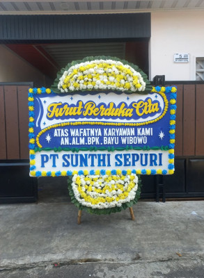 Papan Bunga Duka di Barambai
