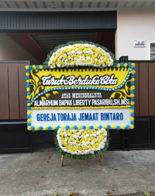 Papan Bunga Duka di Barambai